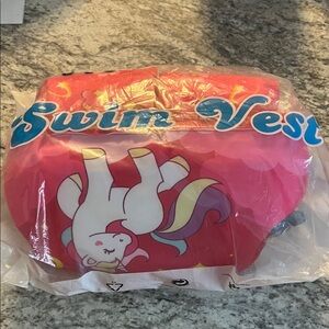 Pink Unicorn Swim Vest for Kids 20-50 pounds NIP